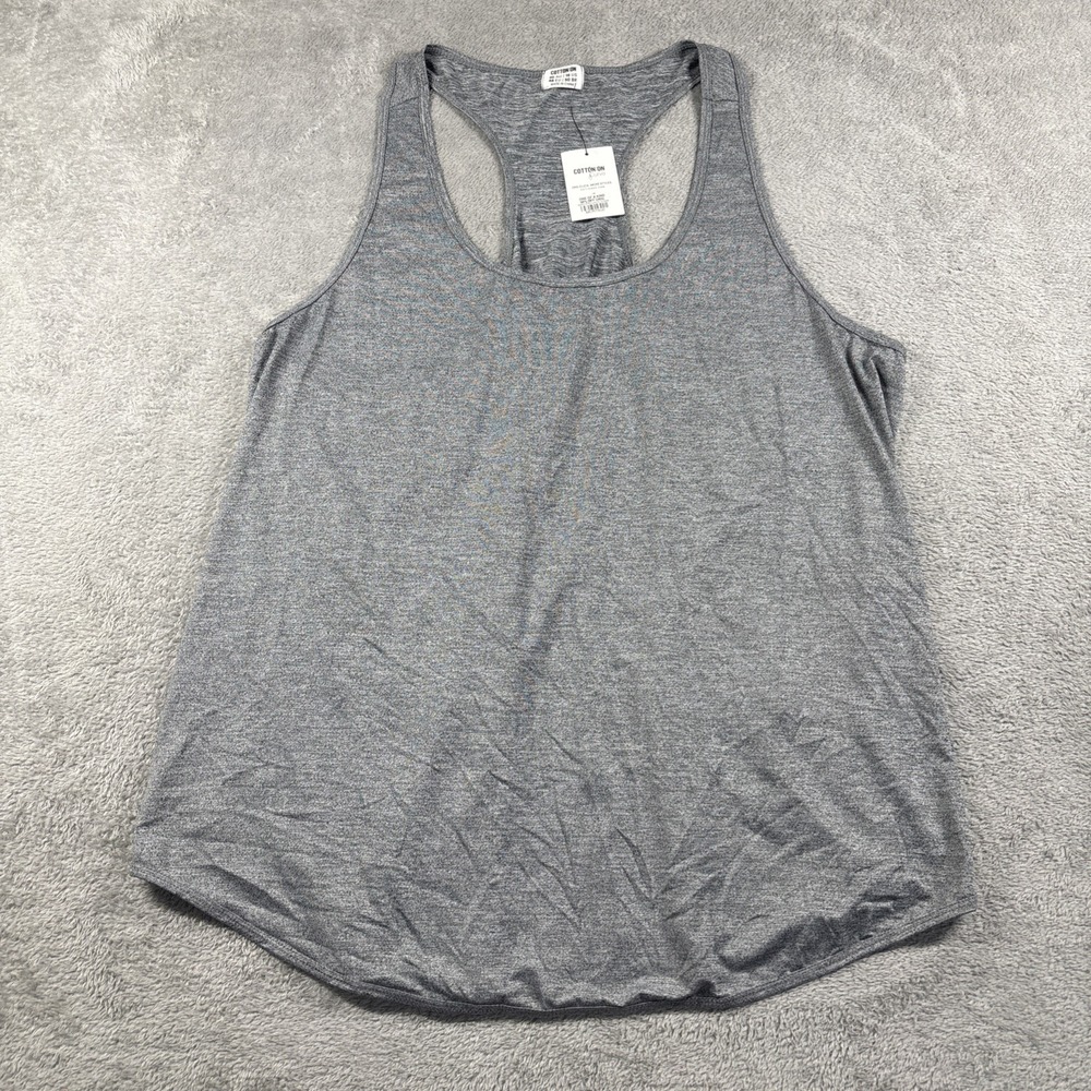 NWT Cotton:On‎ Curve Women's Active Training Tank Top Gray US Size 16
